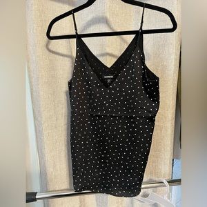 Express small polyester 100% v spaghetti strap shirt